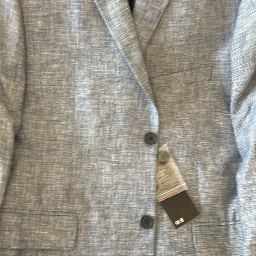H&M Light Blue Textured Blazer - Picture 3 of 6